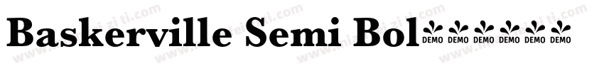 Baskerville Semi Bol字体转换